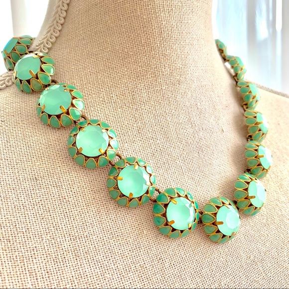 J. Crew Jewelry - J.Crew Aqua Cupcake Vintage Statement Necklace